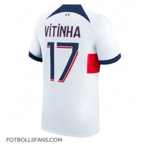 Paris Saint-Germain Vitinha Ferreira #17 Replika Bortatröja 2023-24 Kortärmad
